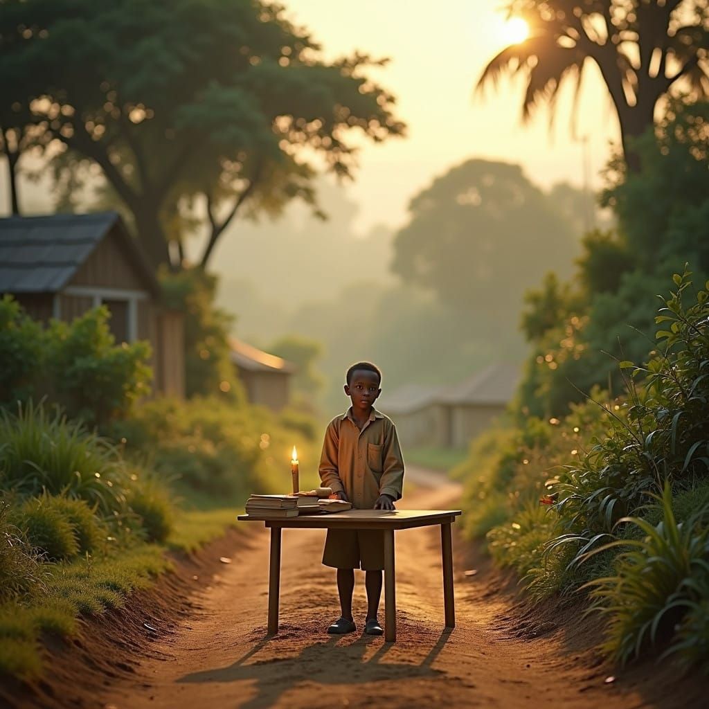 The Village Scholar: A Young Boy's Ambition
