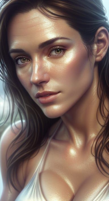 Intimate Portrait of Couple in Misty Golden Light