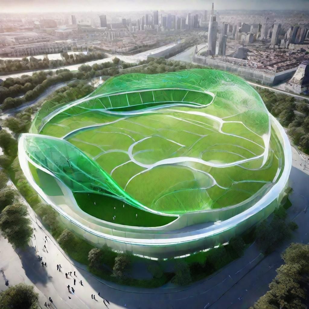 Futuristic Green Biomimetic Smart Sport Arenas