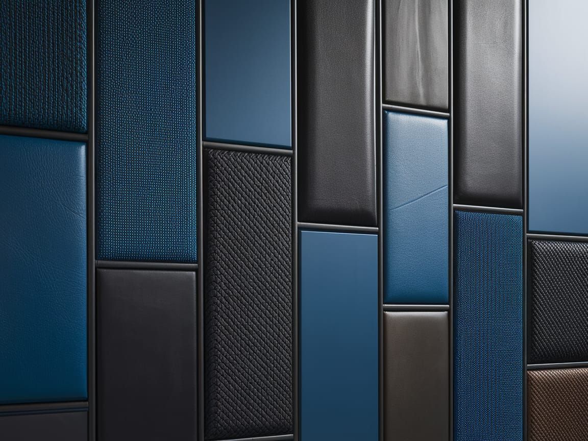 Abstract Wall Texture with Woven Panels