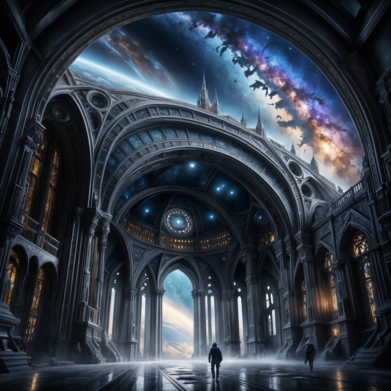 Galactic Gothic: Arched Windows to Outer Space