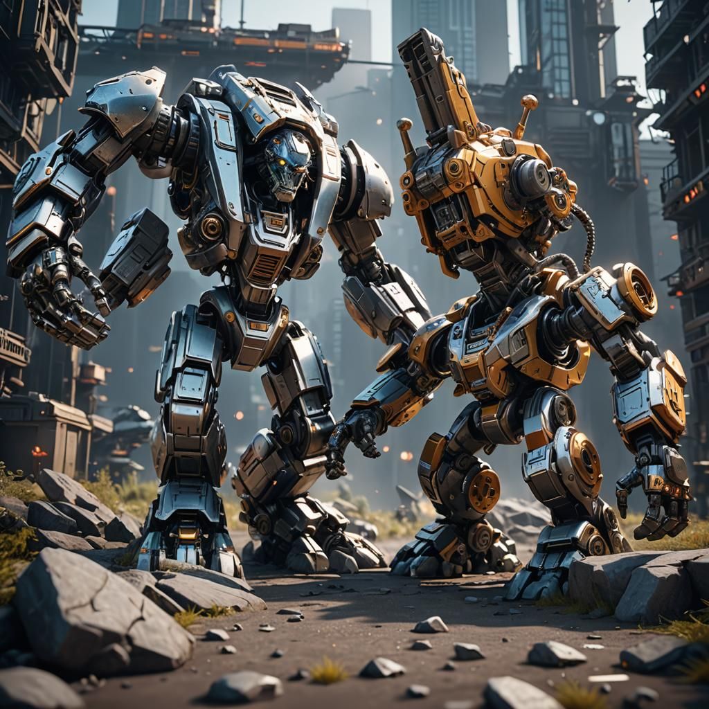 Small Foot vs Big Foot in Sci-Fi Style