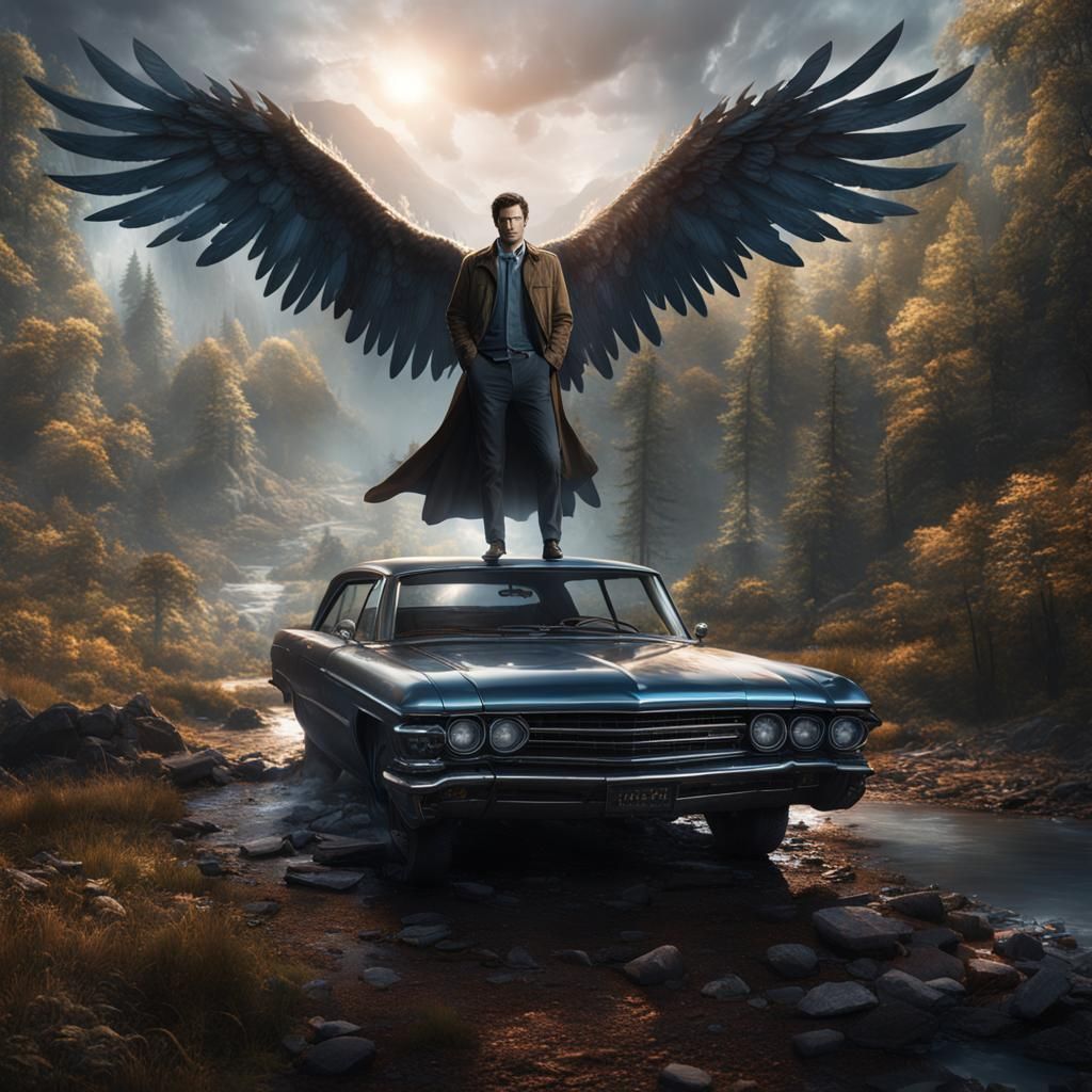 Castiel from Supernatural: Detailed Fantasy Art