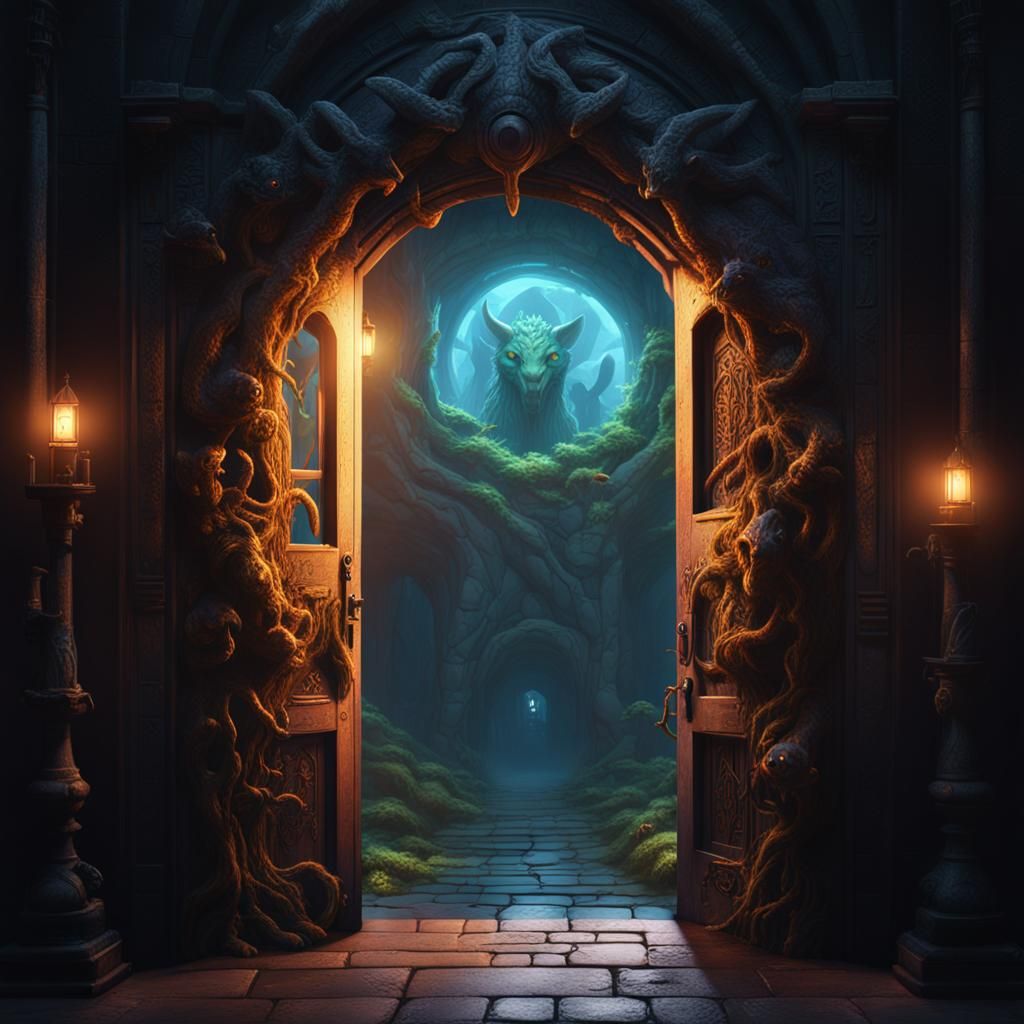 Portal to a Colorful Alien World