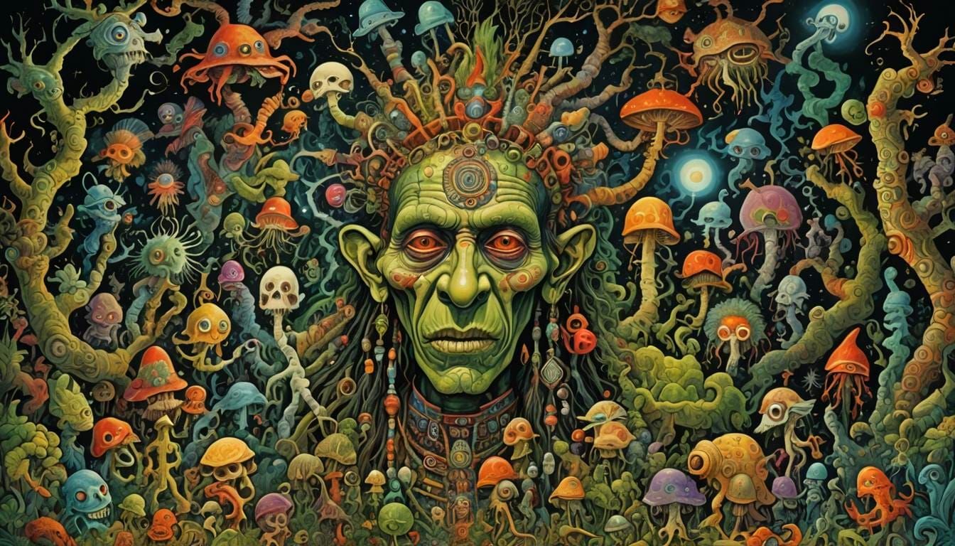 Surreal Visions of a Mad Shaman's Psychedelic Daze