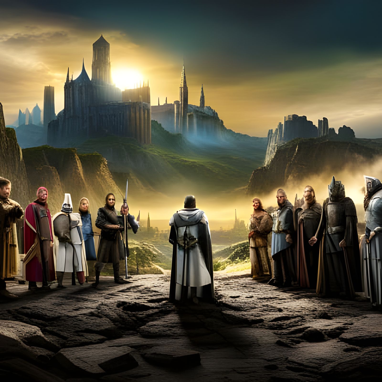 King Arthur at the Universe Edge: Digital Matte Painting