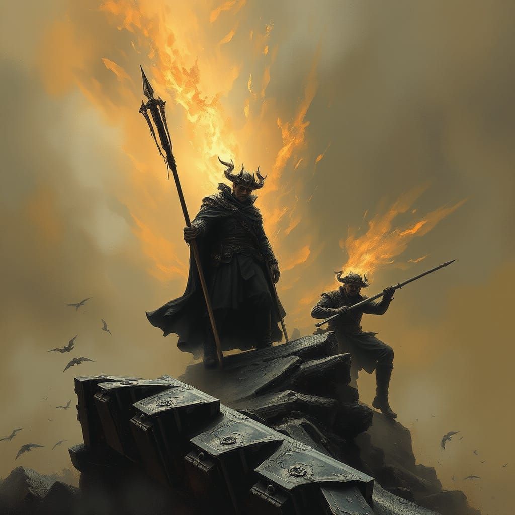 Epic Fantasy Landscape Illustration