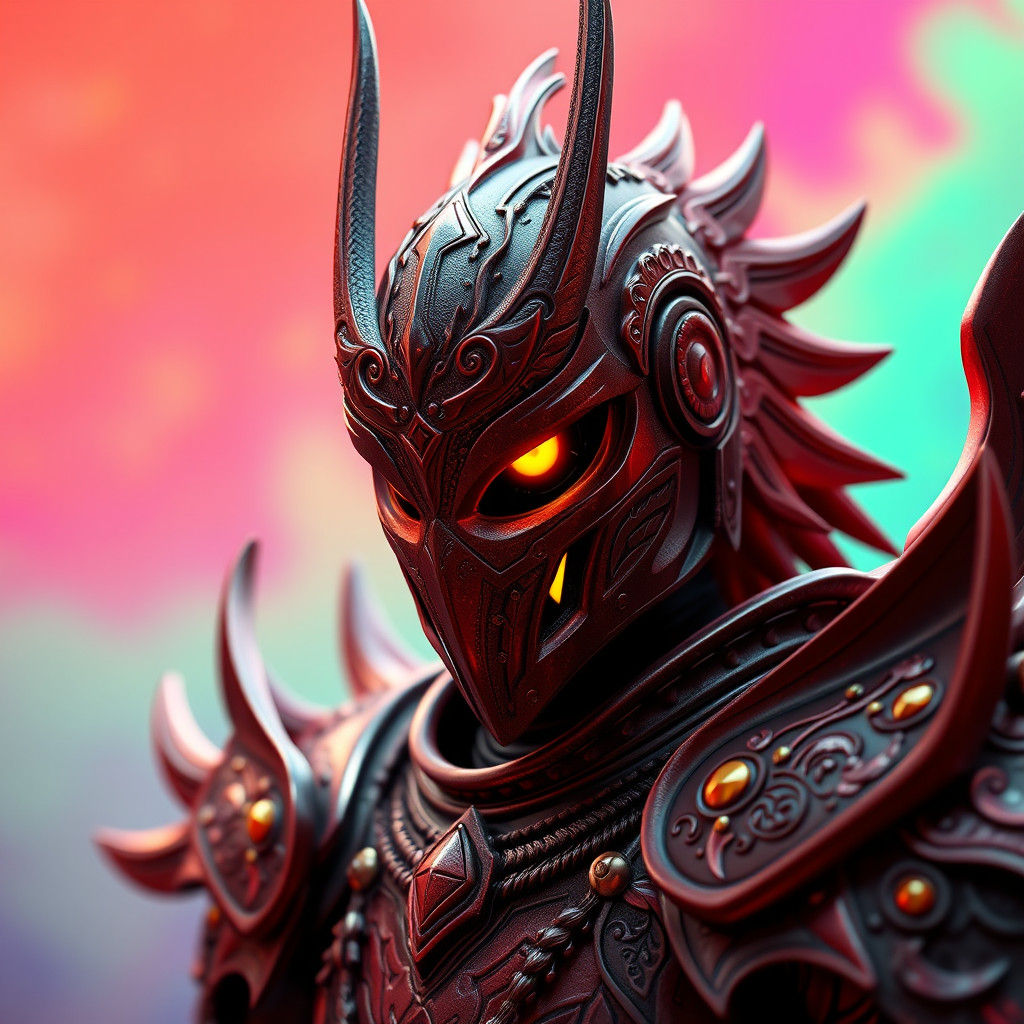 Garuda Red Knight in Ornate Armor