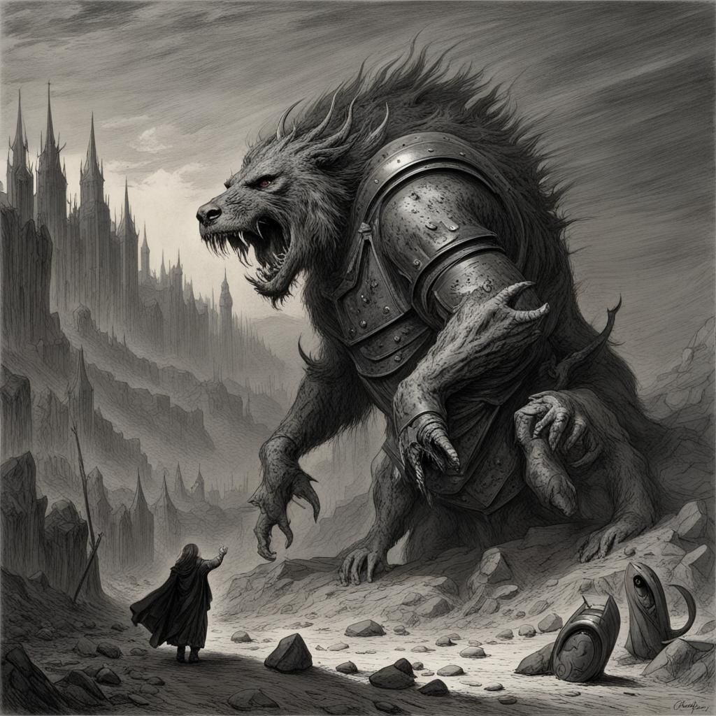 Armored Seven-Headed Beast: A Vision of Horror