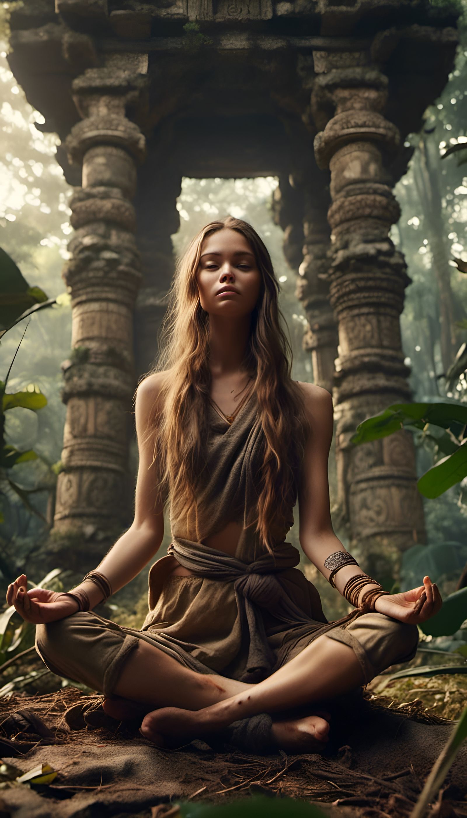 Jungle Temple Yoga: Post-Apocalyptic Anime Style