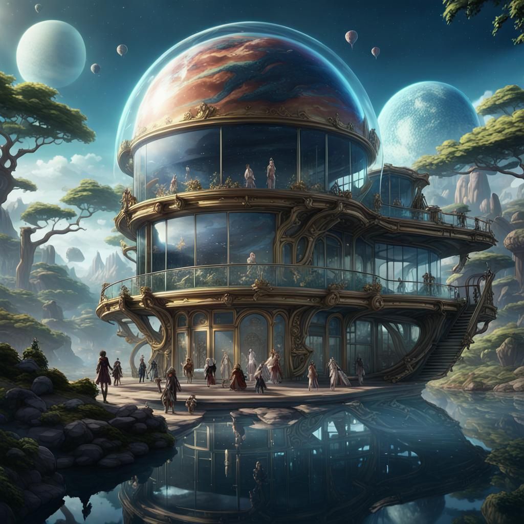 Jupiter Inhabitants in Glass Houses: Anime Art