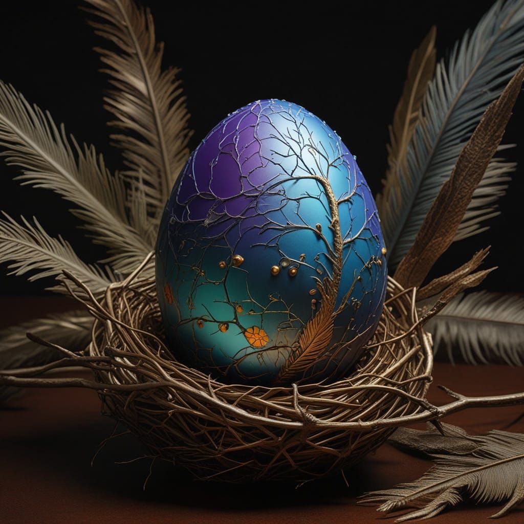 Ethereal Egg in Ornate Nest