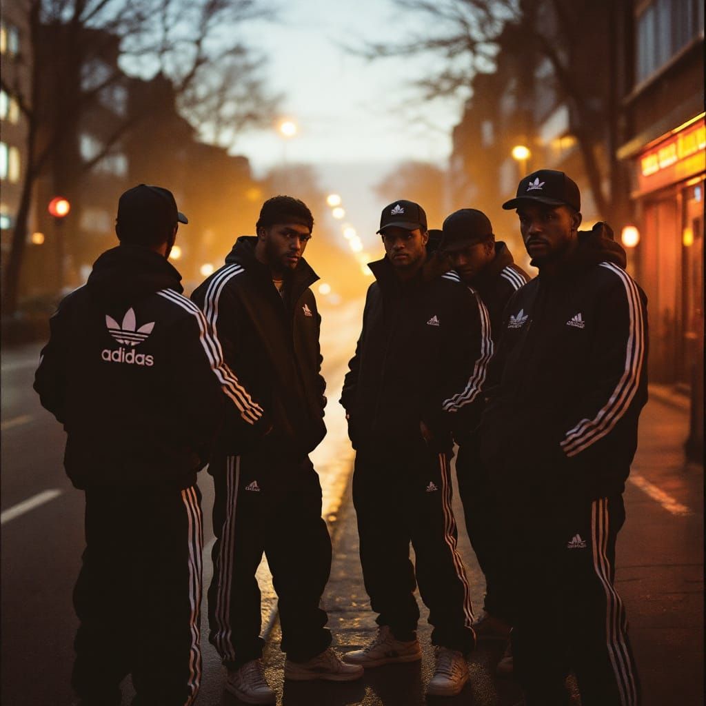 London Roadmen in Cinematic Urban Still