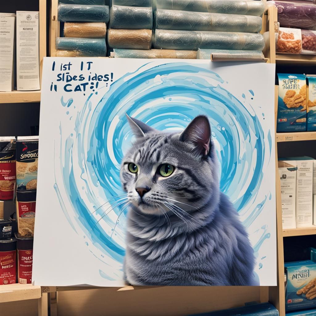 Cat Saying Nonsense Words