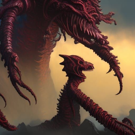 Detailed Demogorgon Fantasy Concept Art