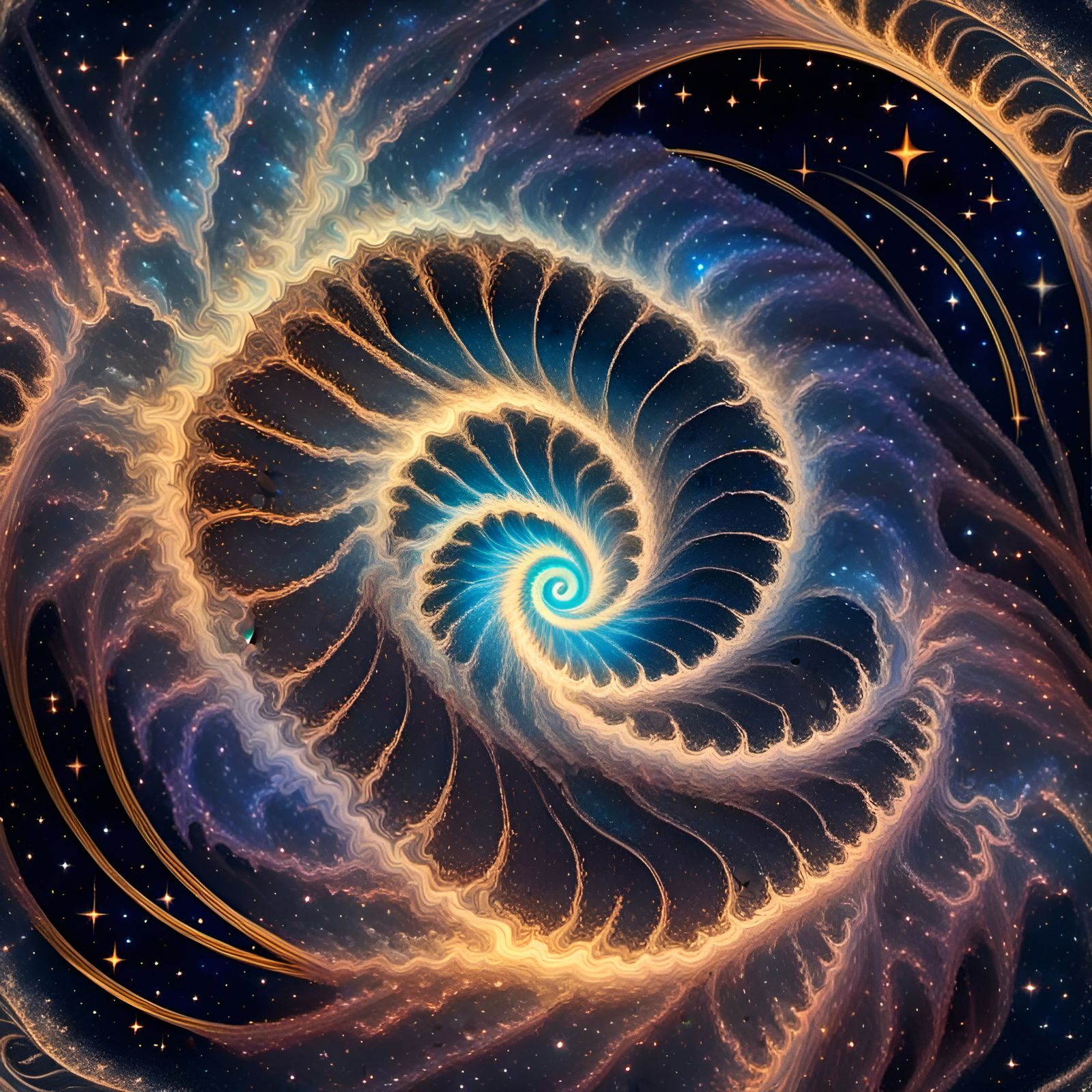 Stained Glass Fibonacci Sequence with Music