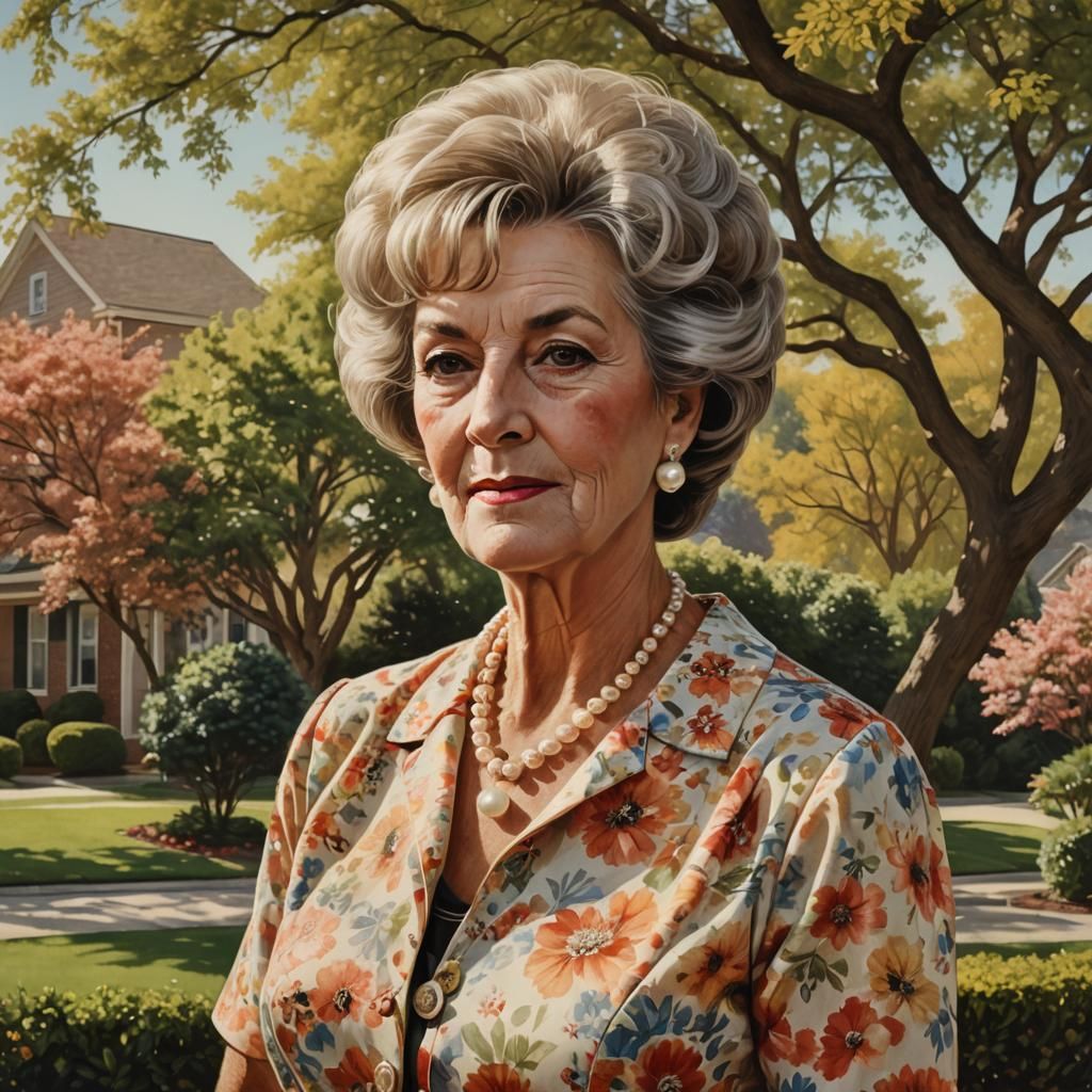 1960s Portrait of an American Woman in Suburbia