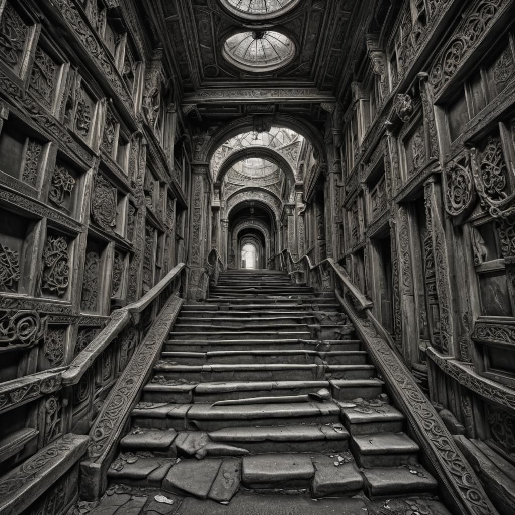 Hyperrealistic Void Scene in Cinematic Style