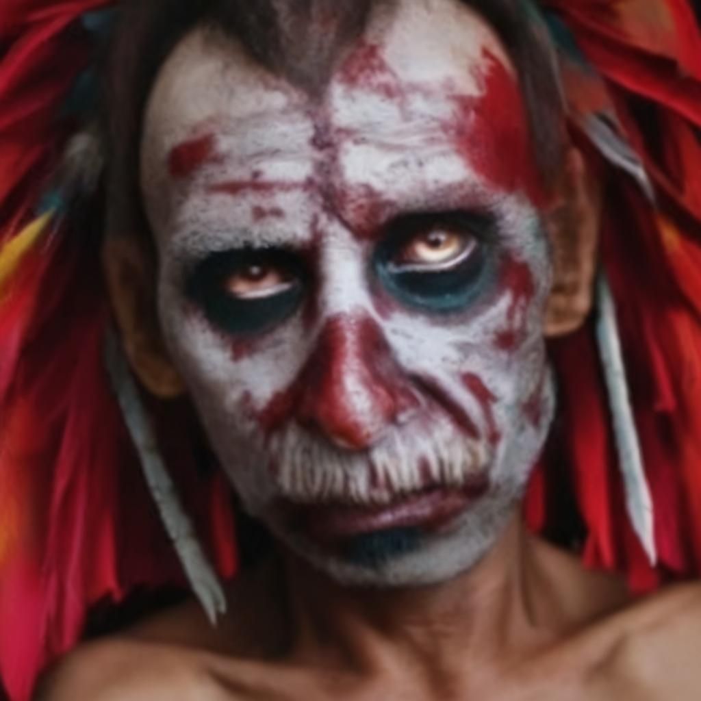 Xipe Totec with Quetzal Headdress at Aztec Temple