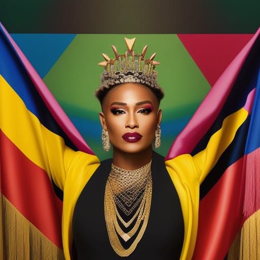 Queer Queen in Quicksilver Quantum Art