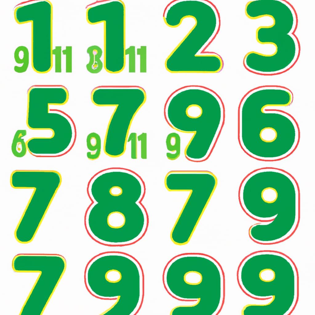 Numbers 1 to 10 in Spanish