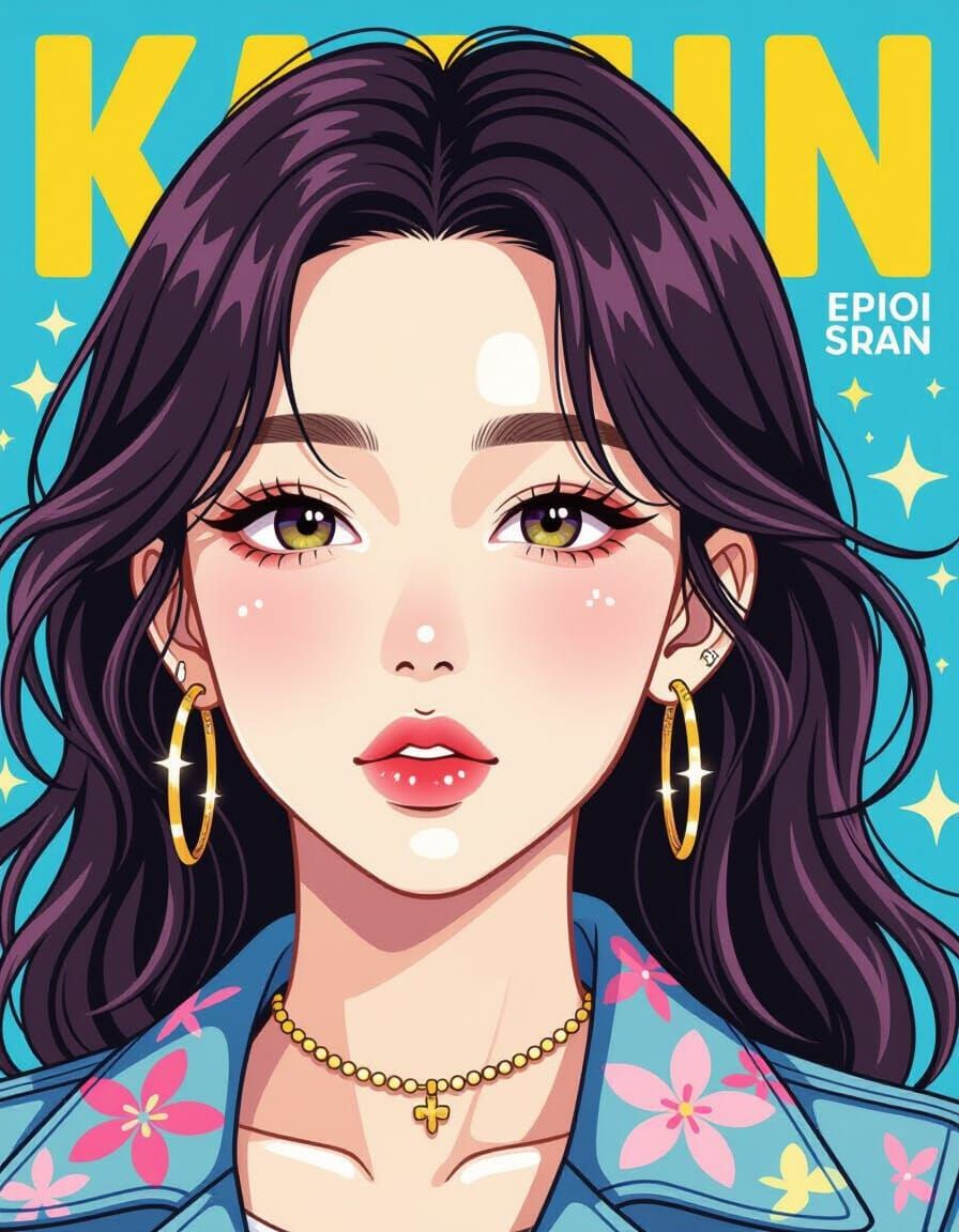 Manga Portrait of a K-pop Star
