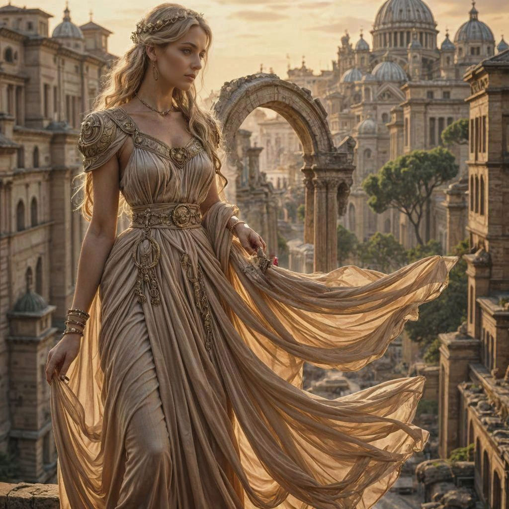 <lora:Mixing It Up:1.0> <lora:Ancient Rome people:1.0> <lora:Ancient Meet Future:1.0> 
Rome in hand in the infinity symb...