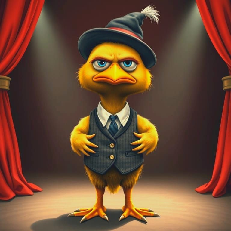 Grumpy Muppet Chick on Stage