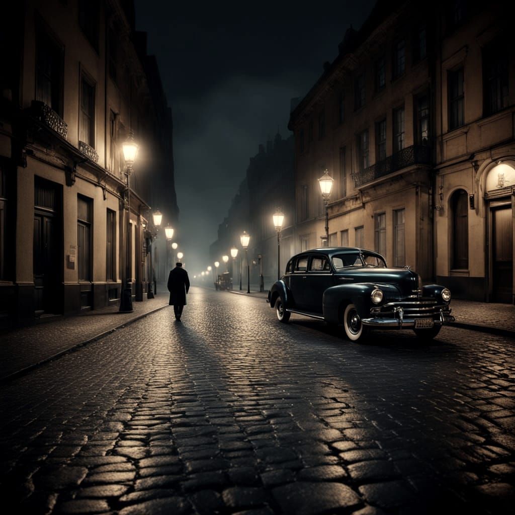 Masterpiece Double Exposure of 1800s Night Dining Scene