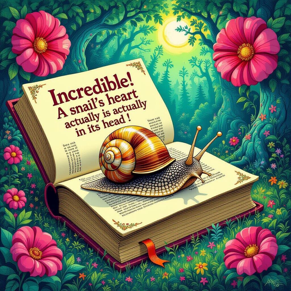 Snail Discovers Its Heart Is in Its Head