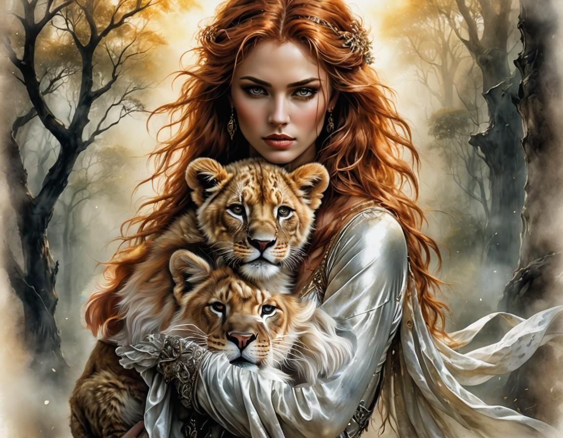 Loving Lion cubs💞