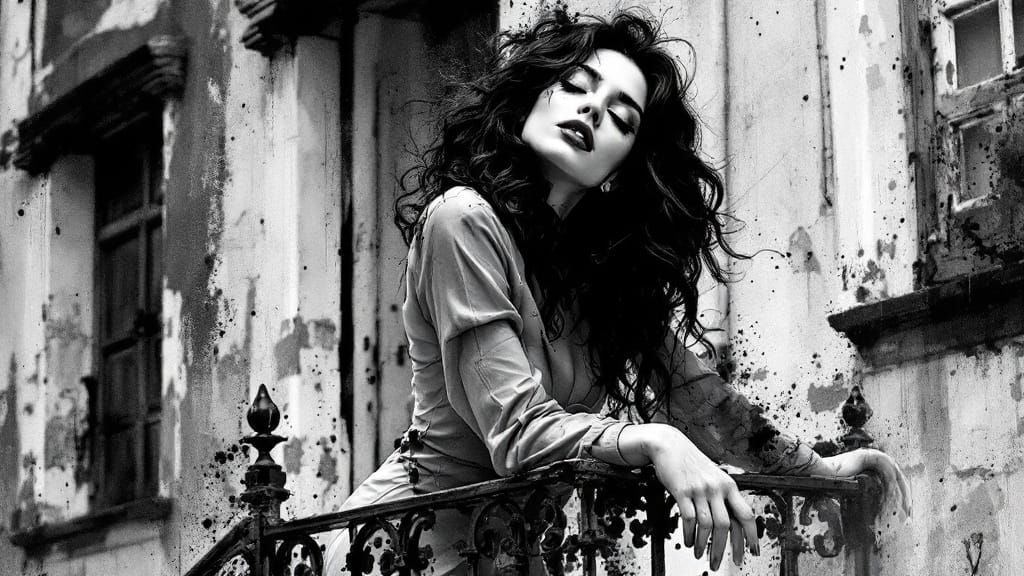 Ethereal Beauty in Urban Solitude