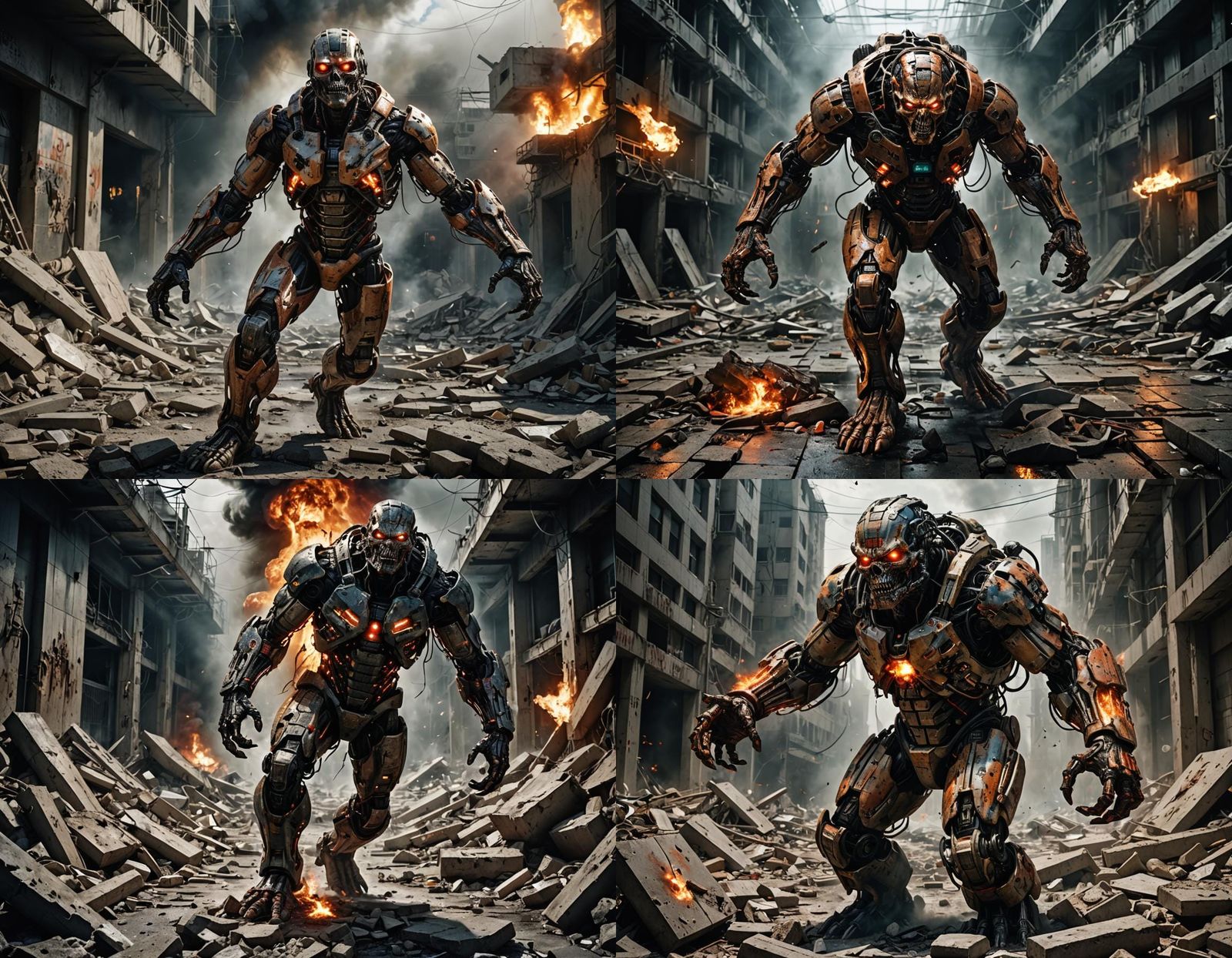 Hyper-Realistic Armageddon: Sharp Lines and Strong Light