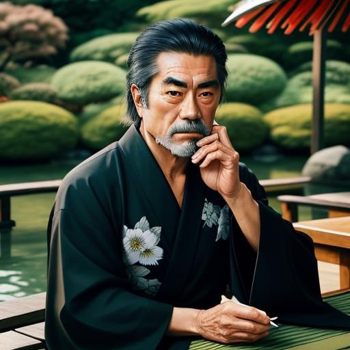 Japanese Garden Tea Ceremony in Natural Light