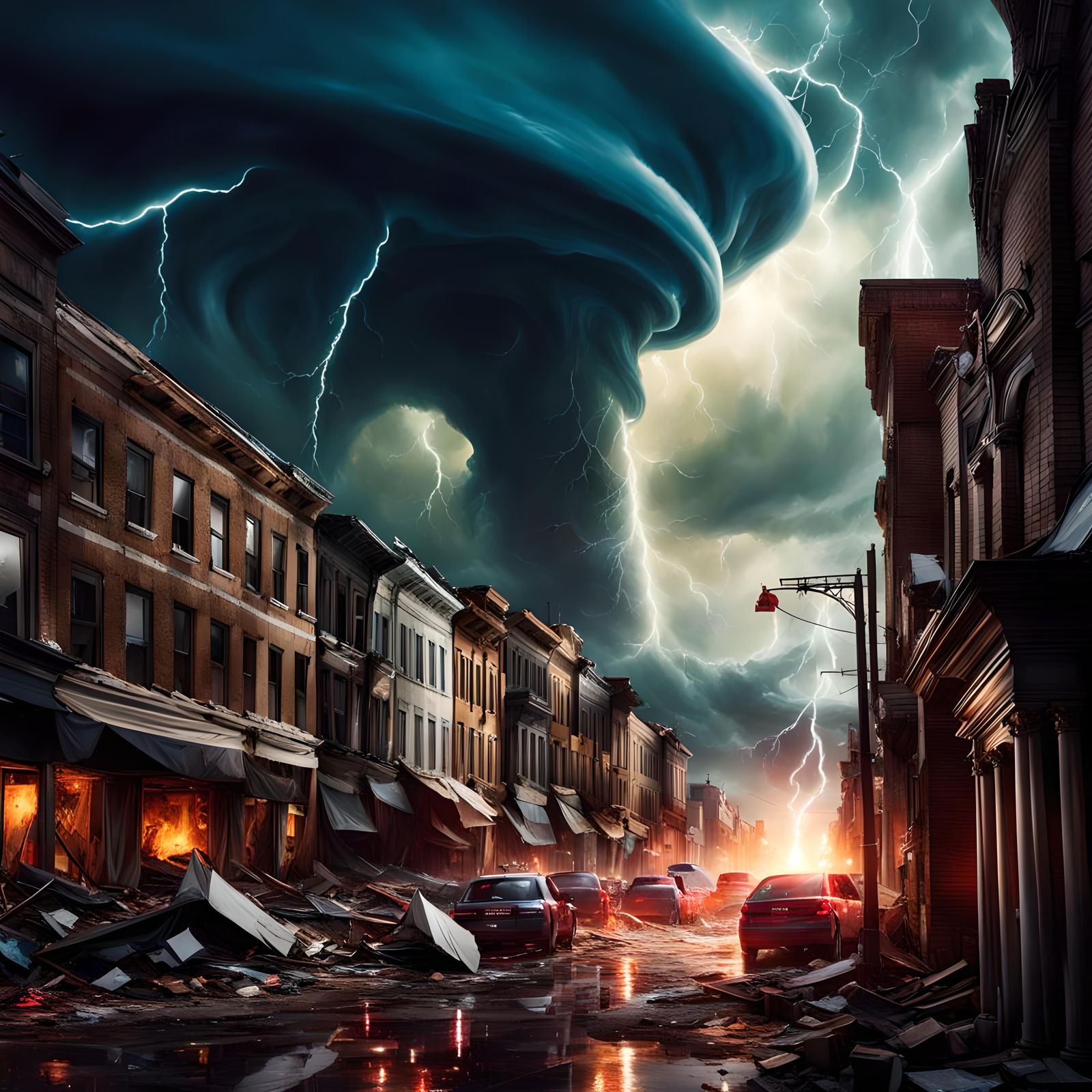 Devastating F5 Tornado Destroys City in Hyperrealistic Detai...