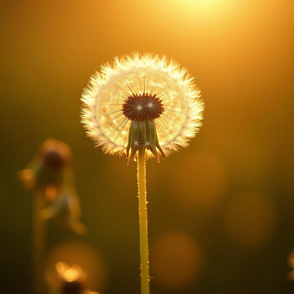 Golden Dandelion in Soft Focus