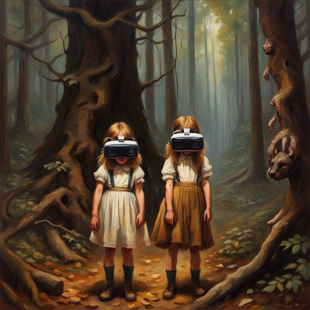 Hansel and Gretel in VR, Painting