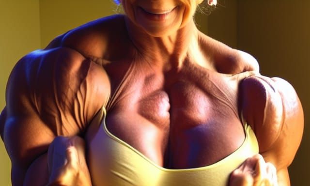 Muscular Bodybuilder Mom with Ripped Physique