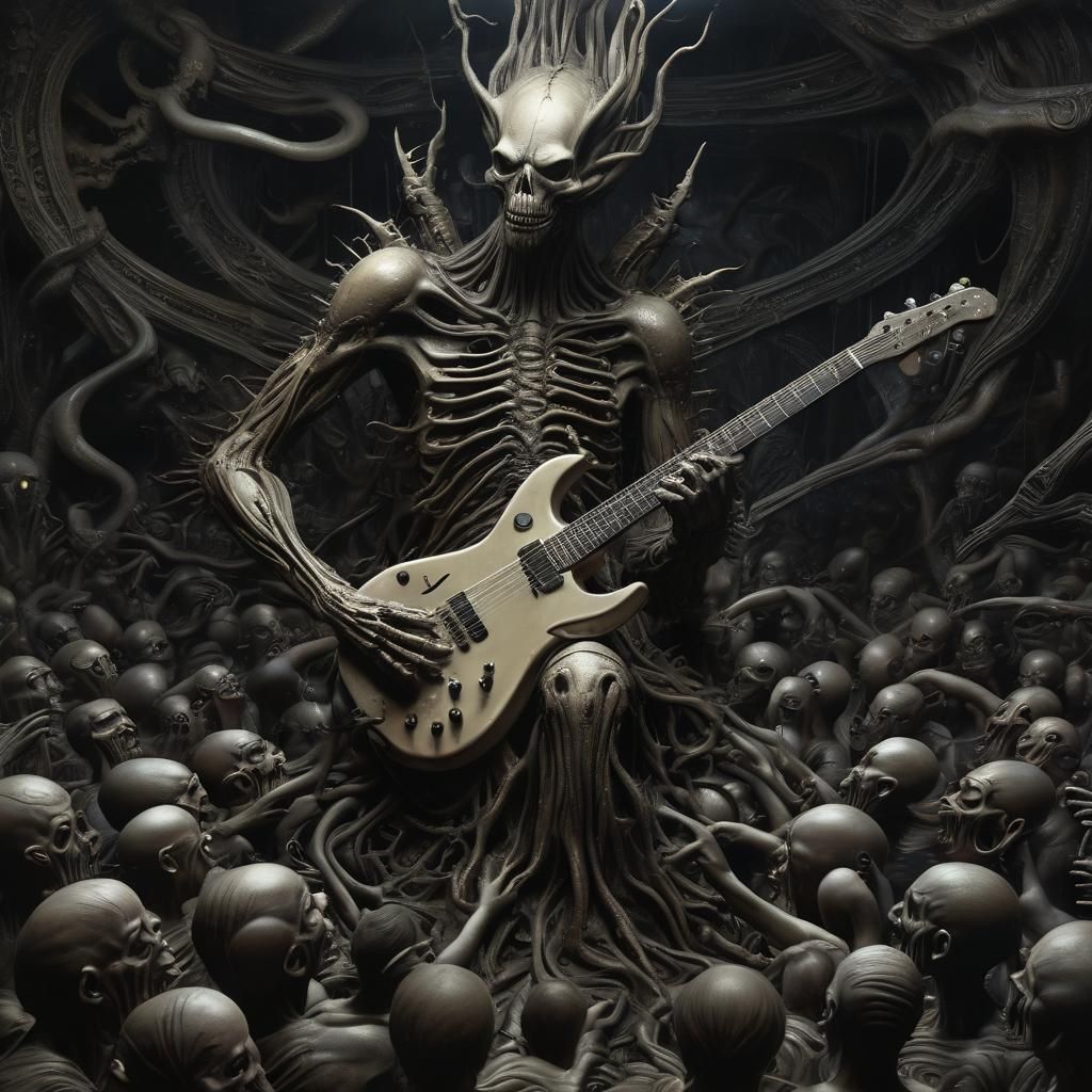 Nightmarish Concert in Surrealist Style