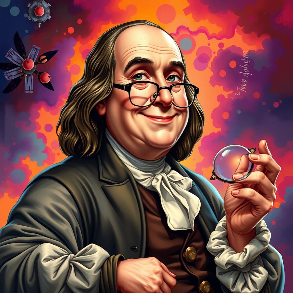Benjamin Franklin Introduces Bifocal Glasses