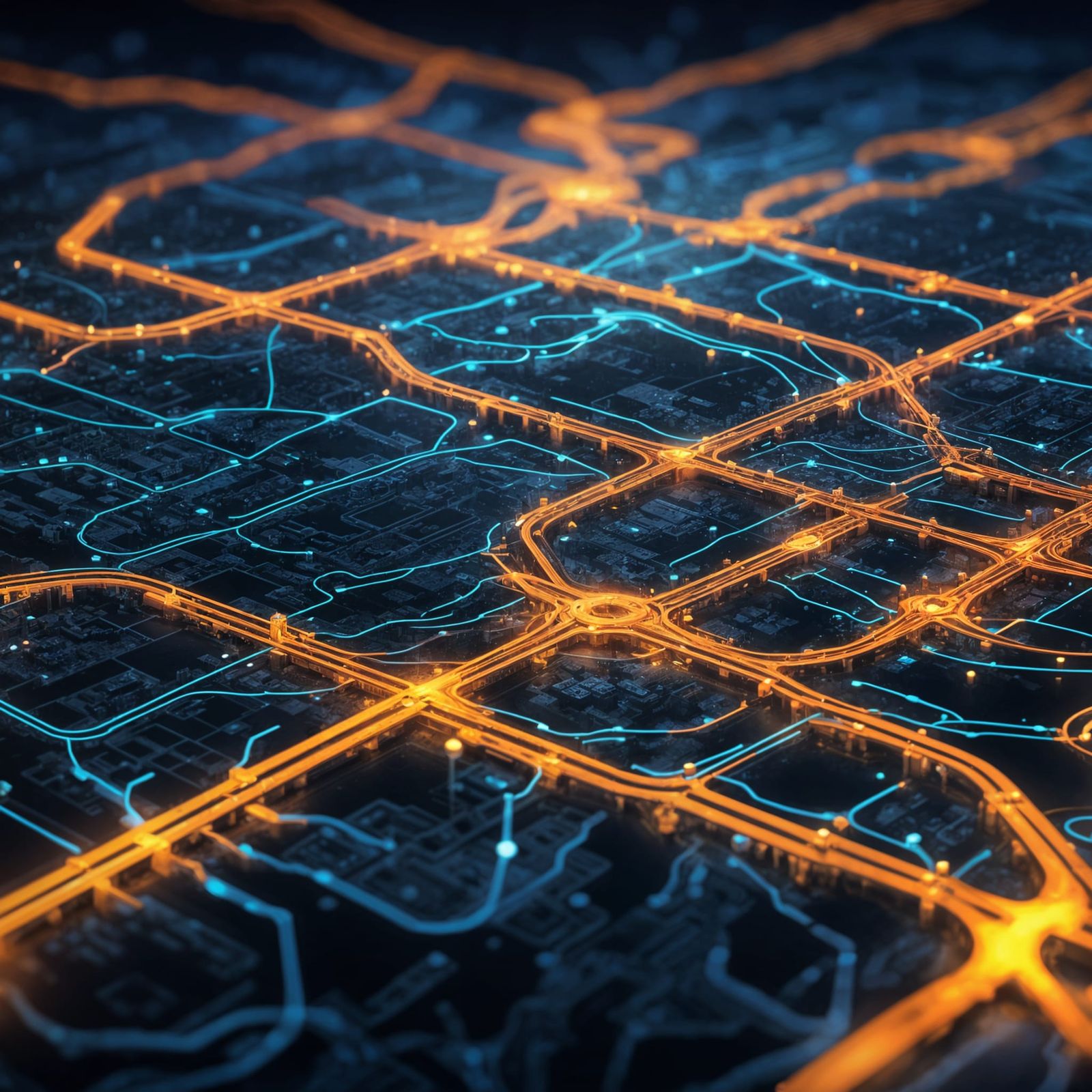 Epic Subway Map Digital Matte Painting