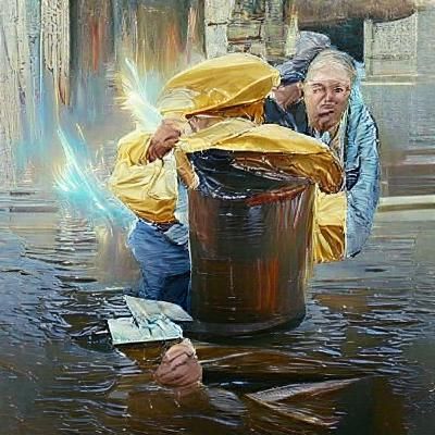 Karma as Oil Painting by Gurney