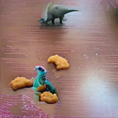 Dinosaur Eats Dinosaur Chicken Nuggets
