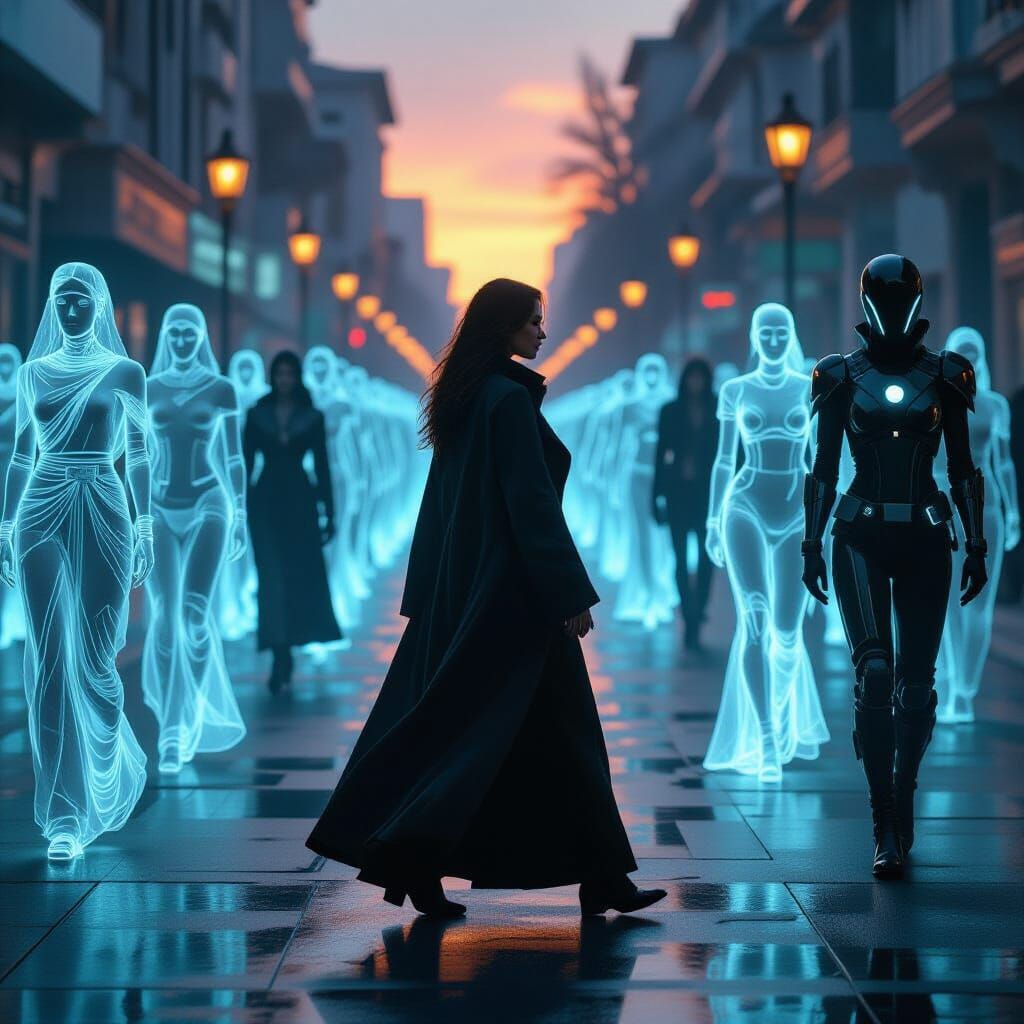 Woman in Time Echoes: A Historical Fusion