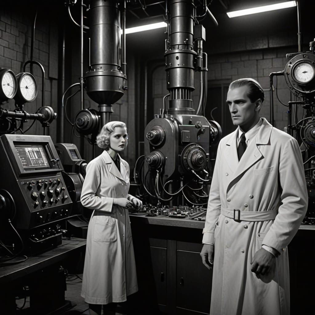 Vintage 1938 Mind Control Lab in Private Clinic Basement