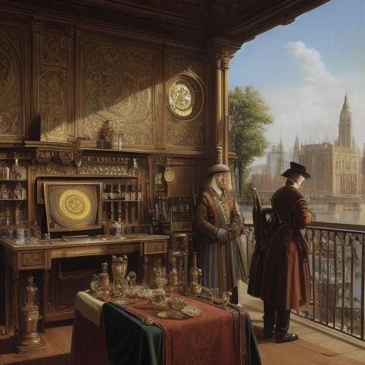 Renaissance Medical Instruments in Surrealist Style
