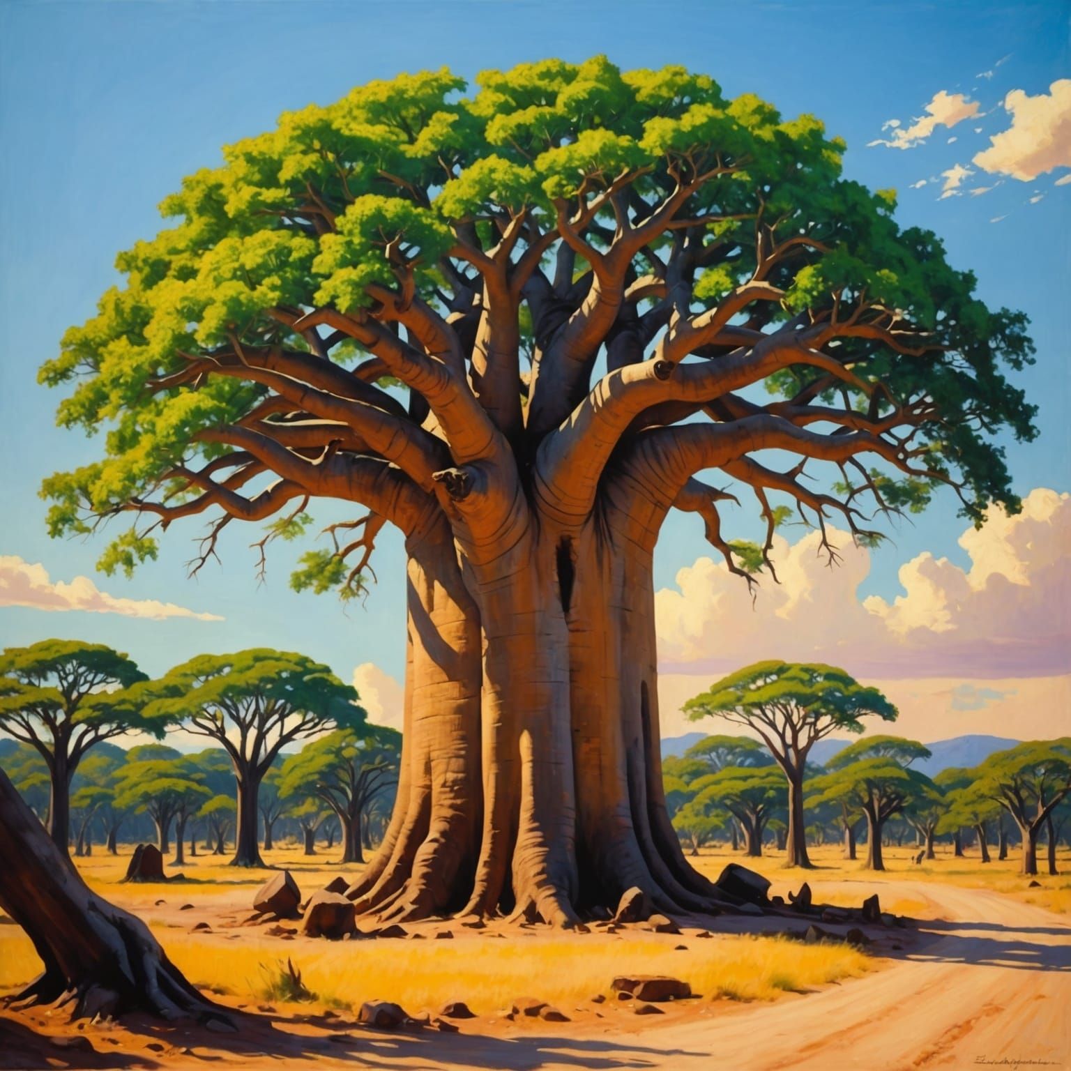 Baobab Tree Radiates Life in Madagascar