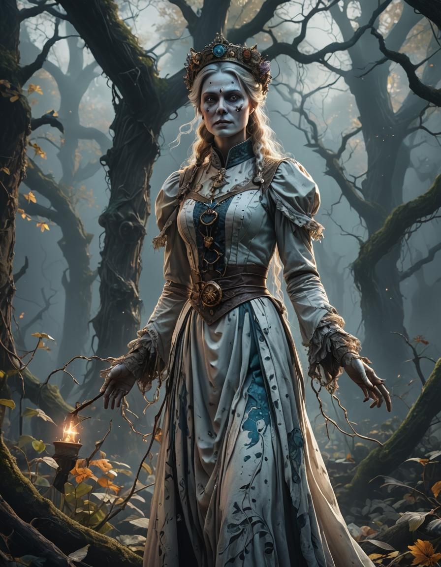 Ethereal Nursemaid Spirit in Detailed Digital Art