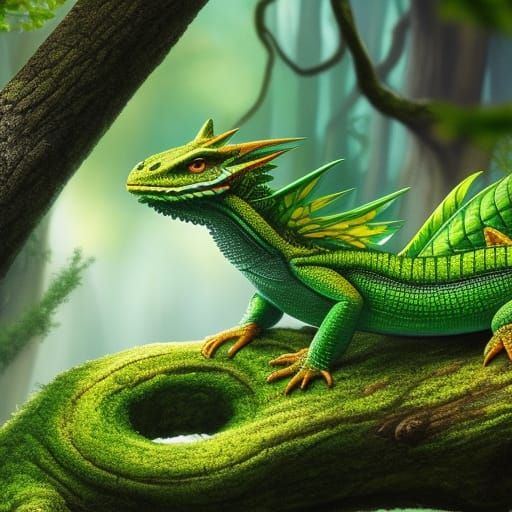 Little Green Dragon-Lizard