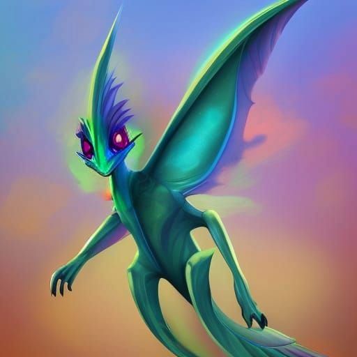 Cute Leafwing Fantasy Skyray Creature